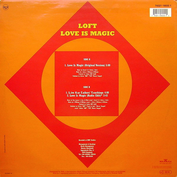 Loft - Love Is Magic | RCA (74321 19555 1) - 2 Loft - Love Is Magic | RCA (74321 19555 1) - 2