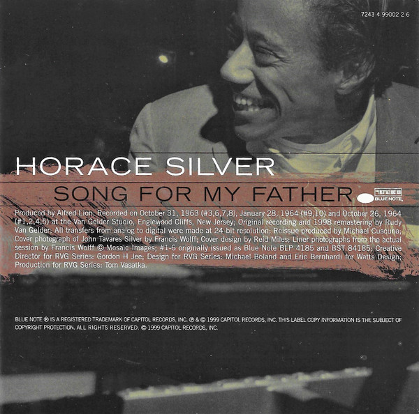 The Horace Silver Quintet - Song For My Father | Blue Note (7243 4 99002 2 6) - 2