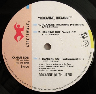 The Real Roxanne With UTFO - Roxanne Roxanne & The Real Roxanne | Streetwave (XKHAN 506) - 3