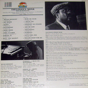 Thelonious Monk - 'Round Midnight | Giants Of Jazz (LPJT 19) - main