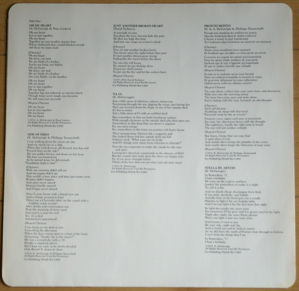 Kate & Anna McGarrigle - Pronto Monto | Warner Bros. Records (K56561) - 3