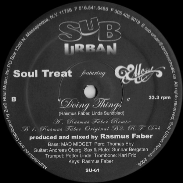 Soul Treat Featuring Ellesse - Doing Things | Sub-Urban (SU-61) - main Soul Treat Featuring Ellesse - Doing Things | Sub-Urban (SU-61) - main