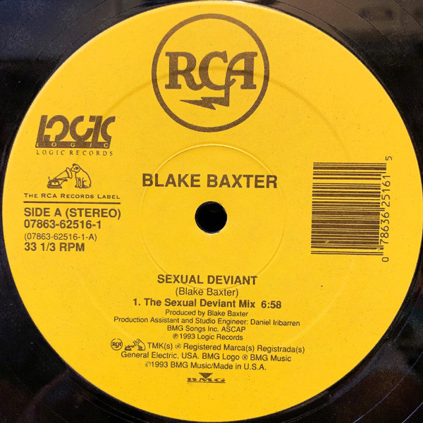 Blake Baxter - Sexual Deviant | RCA (07863-62516-1) - main
