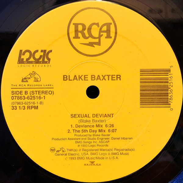 Blake Baxter - Sexual Deviant | RCA (07863-62516-1) - 2