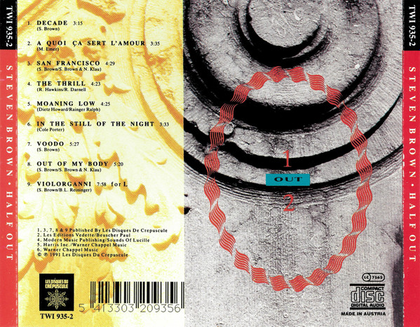Steven Brown - Half Out | Les Disques Du Crépuscule (TWI 935-2) - 2 Steven Brown - Half Out | Les Disques Du Crépuscule (TWI 935-2) - 2