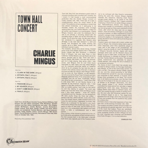 Charles Mingus - Town Hall Concert | Destination Moon (DMOO049) - 2