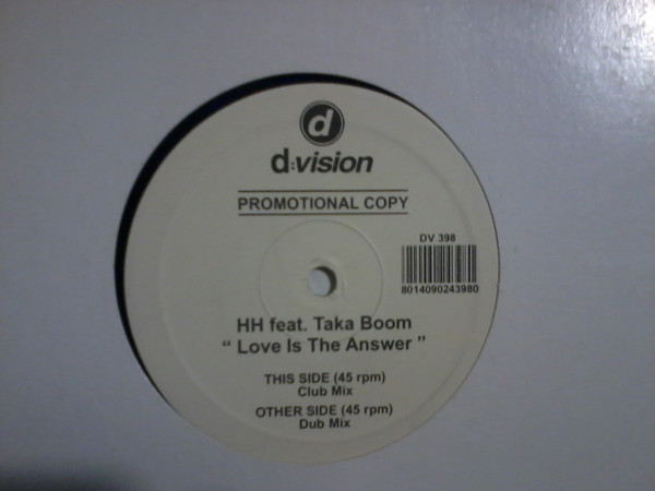 Harlem Hustlers Featuring Taka Boom - Love Is The Answer | D:vision Records (DV 398) - main