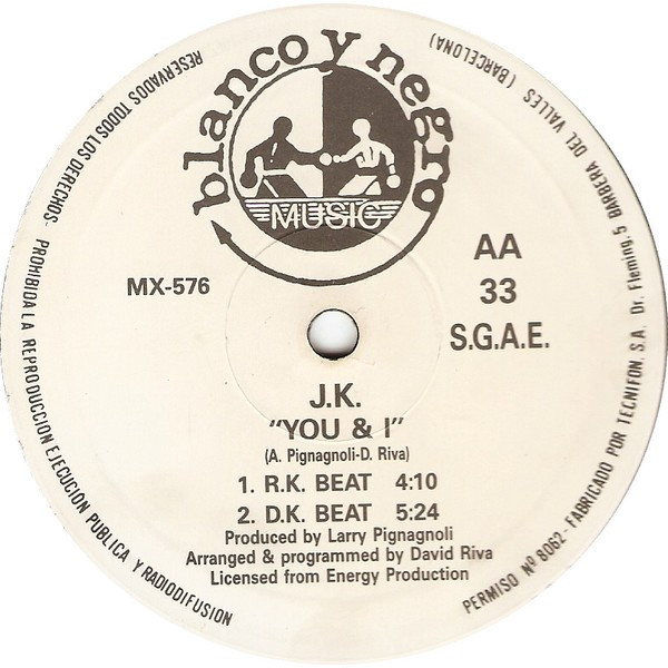 J.K. - You & I | Blanco Y Negro (MX 576) - 3