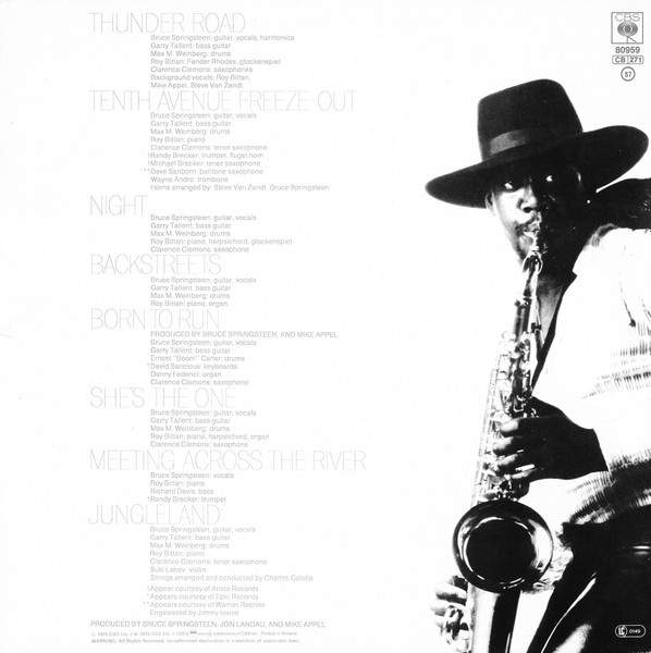 Bruce Springsteen - Born To Run | CBS (CBS 80959) - 3