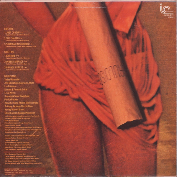 Sadao Watanabe - Autumn Blow | Inner City Records (IC 6064) - 2