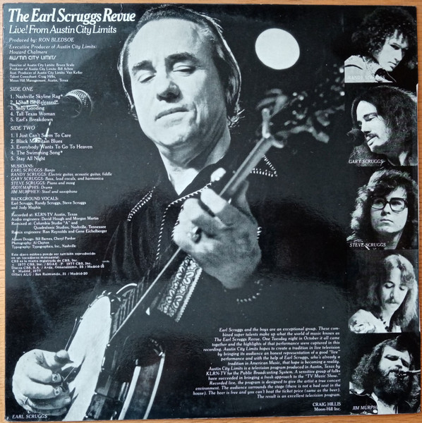 Earl Scruggs Revue - Live! From Austin City Limits | CBS (S 81919) - 2
