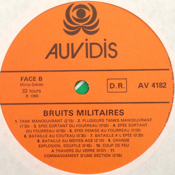 No Artist - Bruits Militaires | Auvidis (AV 4182) - 4
