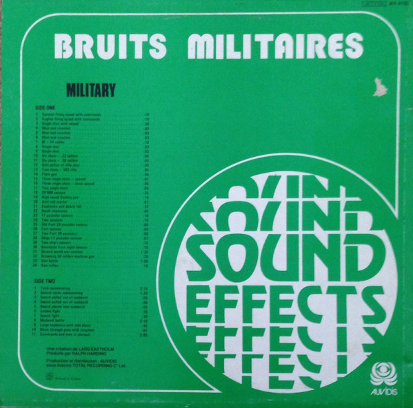 No Artist - Bruits Militaires | Auvidis (AV 4182) - 2