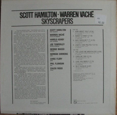 Scott Hamilton - Warren Vaché - Skyscrapers | Concord Jazz (CJ-111) - 2 Scott Hamilton - Warren Vaché - Skyscrapers | Concord Jazz (CJ-111) - 2