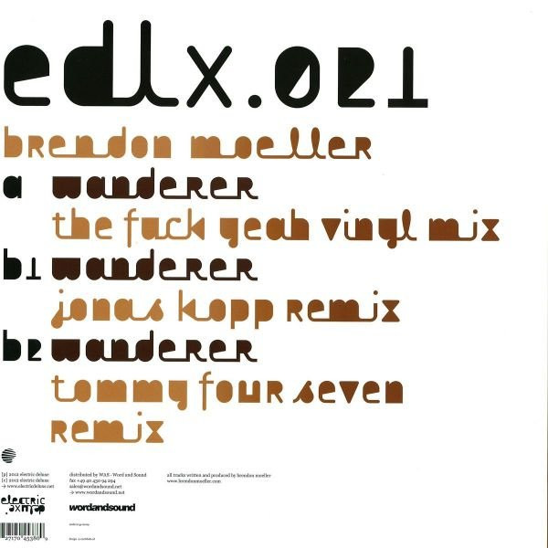 Brendon Moeller - Wanderer | Electric Deluxe (edlx.021) - 2