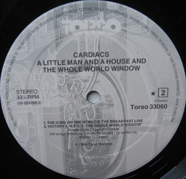 Cardiacs - A Little Man And A House And The Whole World Window | Torso (TORSO 33060) - 4