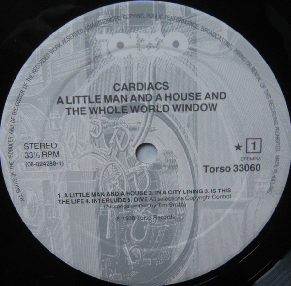 Cardiacs - A Little Man And A House And The Whole World Window | Torso (TORSO 33060) - 3