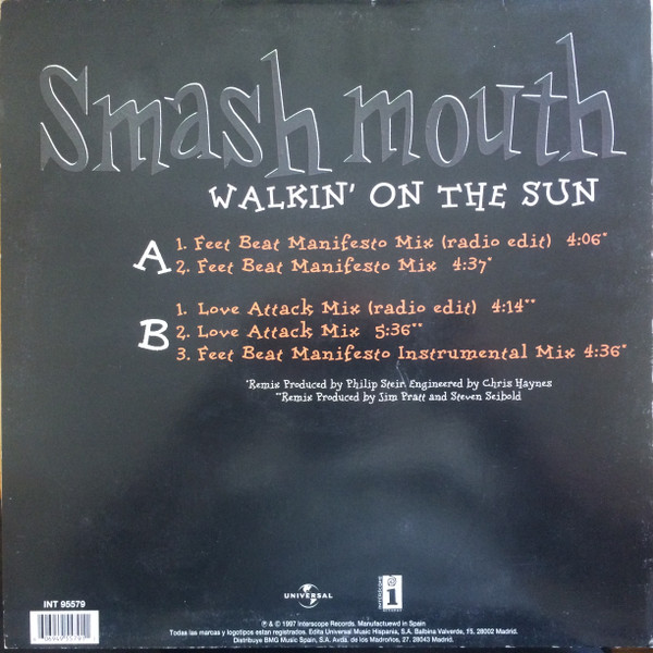 Smash Mouth - Walkin' On The Sun | Universal (INT 95579) - 2 Smash Mouth - Walkin' On The Sun | Universal (INT 95579) - 2