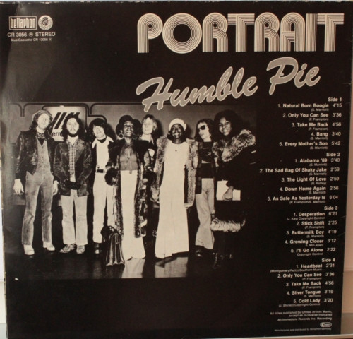 Humble Pie - Portrait | Bellaphon (CR 3056) - 2 Humble Pie - Portrait | Bellaphon (CR 3056) - 2