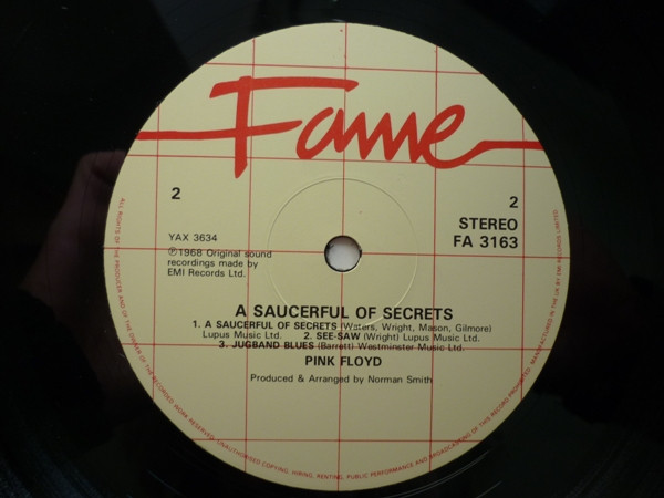 Pink Floyd - A Saucerful Of Secrets | Fame (FA 3163) - 4 Pink Floyd - A Saucerful Of Secrets | Fame (FA 3163) - 4