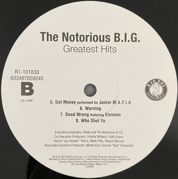 Notorious B.I.G. - Greatest Hits | Bad Boy Entertainment (R1-101830) - 4 Notorious B.I.G. - Greatest Hits | Bad Boy Entertainment (R1-101830) - 4