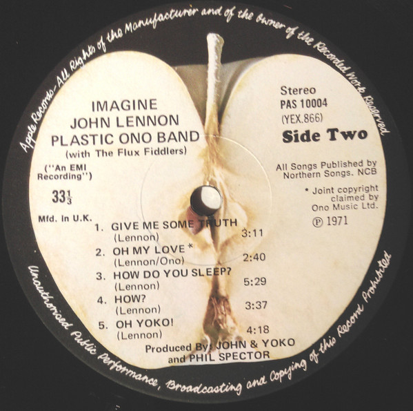John Lennon - Imagine | Apple Records (PAS 10004) - 4