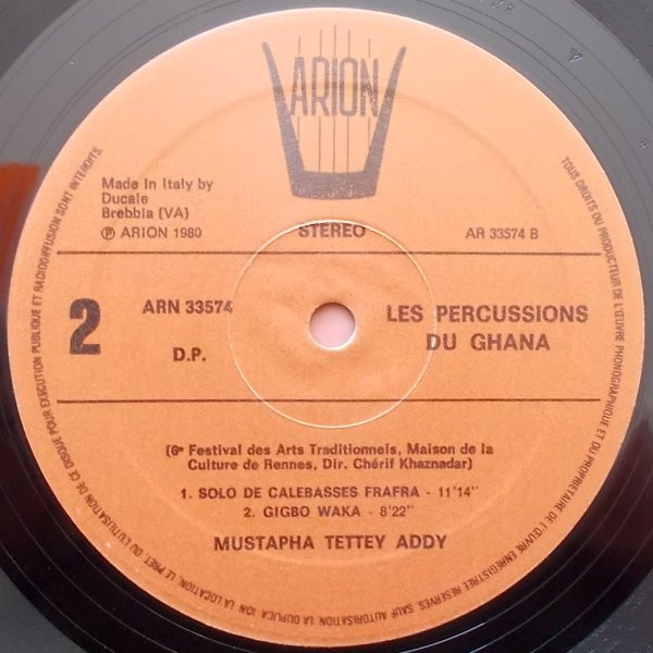 Mustapha Tettey Addy - Les Percussions Du Ghana | Arion (ARN 33574) - 4