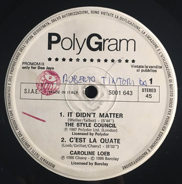 Various - Only For Dee Jays | PolyGram (5001 643)