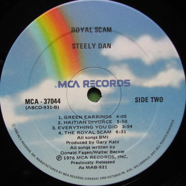 Steely Dan - The Royal Scam | MCA Records (MCA-37044) - 4 Steely Dan - The Royal Scam | MCA Records (MCA-37044) - 4