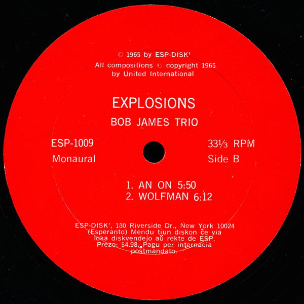 Bob James Trio - Explosions | ESP-Disk' (1009) - 4