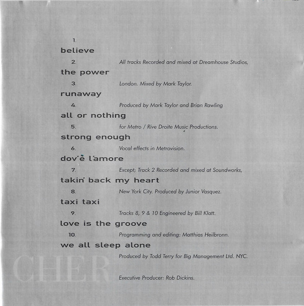 Cher - Believe | WEA (3984 25319 2) - 2