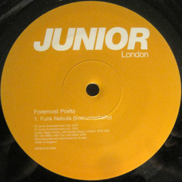 Foremost Poets - Funk Nebula | Junior London (BRG043) - 3