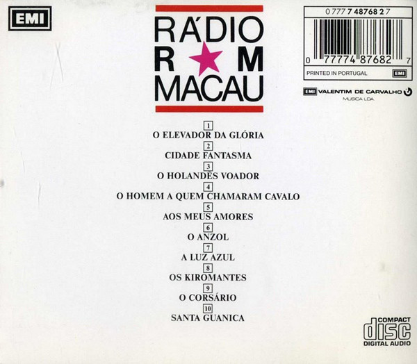 Rádio Macau - O Elevador Da Glória | EMI (0 777 7 48768 2 7) - 2