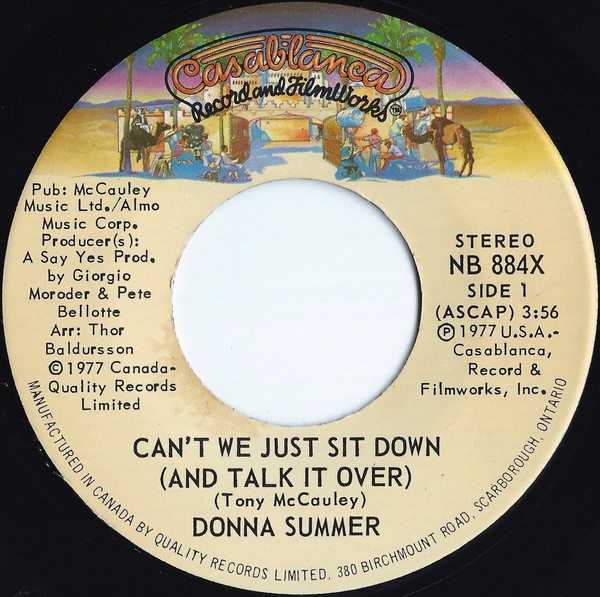 Donna Summer - Can't We Just Sit Down (And Talk It Over) / I Feel Love (7") [Vinyl] | Casablanca (NB 884X)
