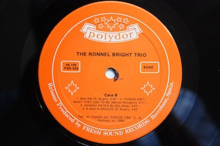 The Ronnell Bright Trio - The Ronnell Bright Trio | Fresh Sound Records (FSR-559) - 4 The Ronnell Bright Trio - The Ronnell Bright Trio | Fresh Sound Records (FSR-559) - 4
