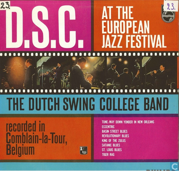 The Dutch Swing College Band - D.S.C. At The European Jazz Festival | Philips (840 328 PY)