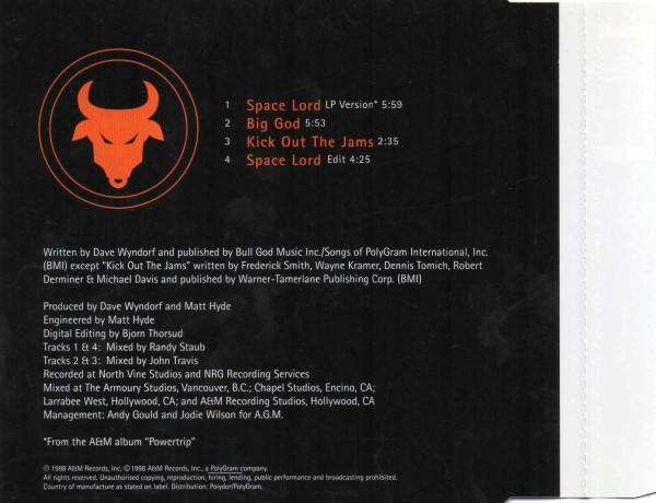 Monster Magnet - Space Lord | A&M Records (582 579-2) - 3