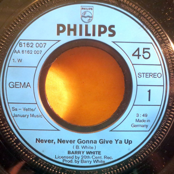 Barry White - Never, Never Gonna Give Ya Up | Philips (6162 007) - 3