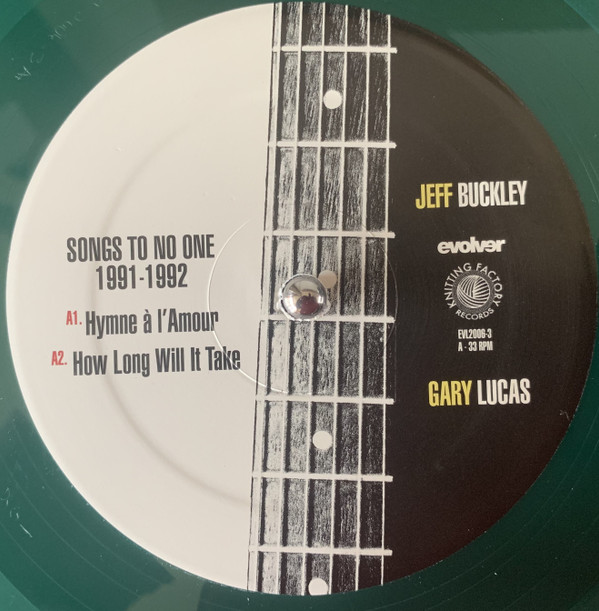Jeff Buckley & Gary Lucas - Songs To No One 1991-1992 | Evolver (EVL-2006-3) - 2 Jeff Buckley & Gary Lucas - Songs To No One 1991-1992 | Evolver (EVL-2006-3) - 2