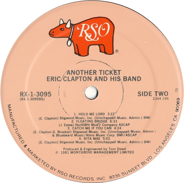 Eric Clapton - Another Ticket | RSO (RX-1-3095) - 4