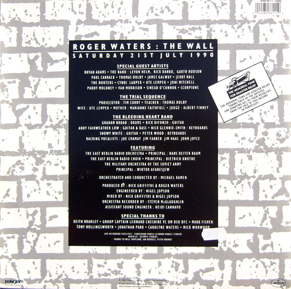 Roger Waters - The Wall (Live In Berlin) | Mercury (846 611-1) - 3
