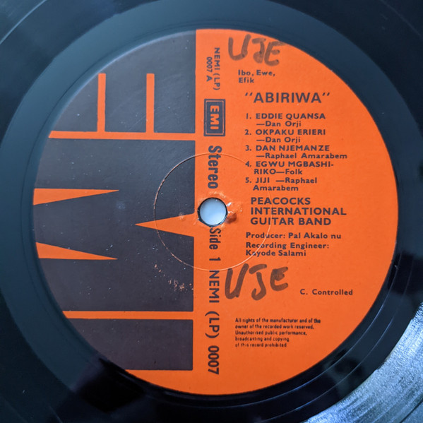 Peacocks Guitar Band - Abiriwa | EMI (NEMI (LP) 0007) - 3