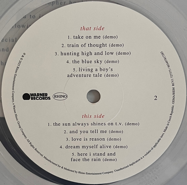 a-ha - Hunting High And Low / The Demos | Rhino Records (RCV1 727373) - 4 a-ha - Hunting High And Low / The Demos | Rhino Records (RCV1 727373) - 4
