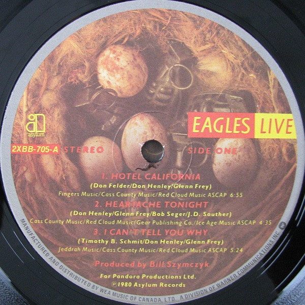 Eagles - Eagles Live | Asylum Records (2XBB-705) - 3