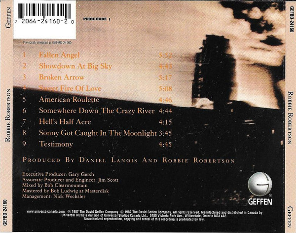 Robbie Robertson - Robbie Robertson | Geffen Records (GEFBD-24160) - 2