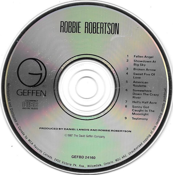 Robbie Robertson - Robbie Robertson | Geffen Records (GEFBD-24160) - 3