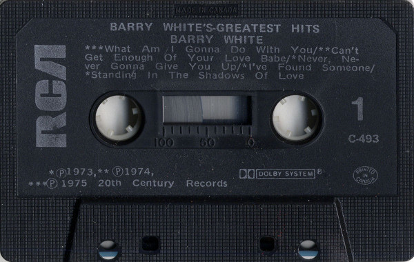 Barry White - Barry White's Greatest Hits | 20th Century Records (C-493) - 3 Barry White - Barry White's Greatest Hits | 20th Century Records (C-493) - 3