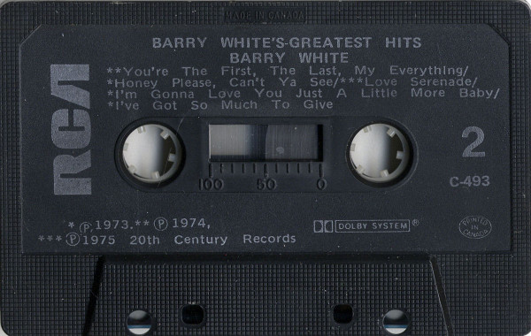 Barry White - Barry White's Greatest Hits | 20th Century Records (C-493) - 4 Barry White - Barry White's Greatest Hits | 20th Century Records (C-493) - 4