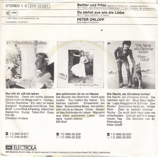 Peter Orloff - Bettler Und Prinz | Aladin (1C 006-32 557) - 2 Peter Orloff - Bettler Und Prinz | Aladin (1C 006-32 557) - 2