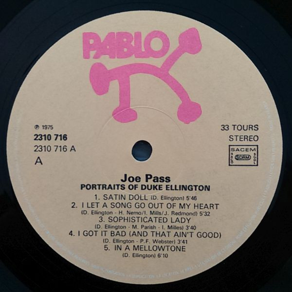 Joe Pass - Portraits Of Duke Ellington | Pablo Records (2310 716) - 2